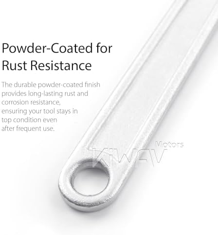 KiWAV Adjustable Steering Stem Wrench 22-75MM – Universal 2-in-1 Spanner with 3/8 Torque Wrench Drive Cutout – Durable Alloy Steel