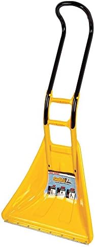 TRUE TEMPER 1625300 SnoBoss Poly Snow Shovel/Pusher/Scraper with Ergonomic Aluminum Handle, 56-Inch