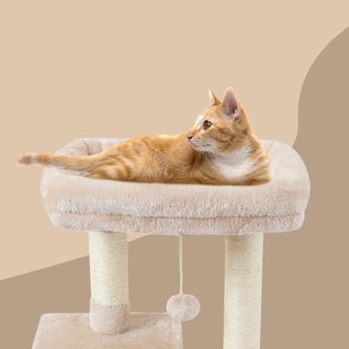 Cute Cat Tree Kitten Cat Tower Condo Cat Furniture Sisal Scratching Posts G