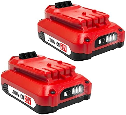 DTK 2Pack 3.5Ah Battery Replacement for Craftsman 20V Battery CMCB201 CMCB202 CMCB202-2 CMCB204 CMCB204-2 V20 Cordless Tool Battery