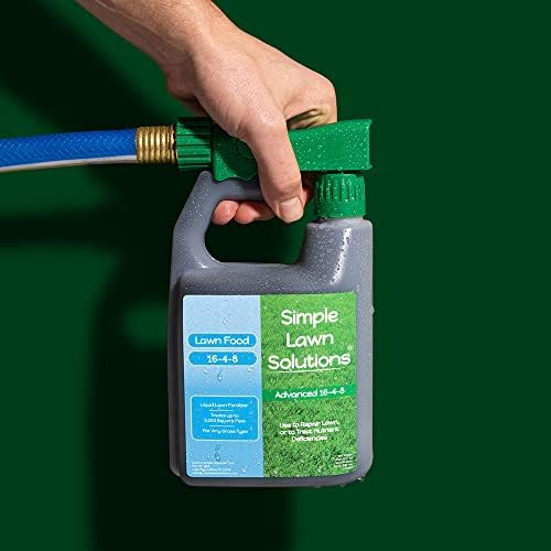 Advanced 16-4-8 Balanced NPK - Lawn Food Quality Liquid Fertilizer - Spring & Summer Concentrated Spray - Any Grass Type - Simple Lawn Solutions (32