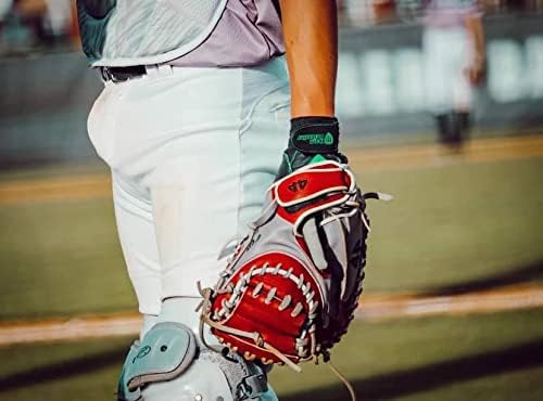 Team Defender Pro Series Padded TD Baseball Glove | Glove Protects Thumb | Rigid Rubber Thumb Mold Prevents Hyperextension, Hand Injuries