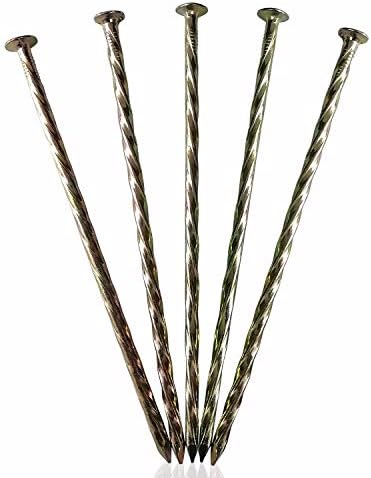 9 Pack 8 Inch Galvanized Tent Spikes,Metal Edging Spikes Landscape