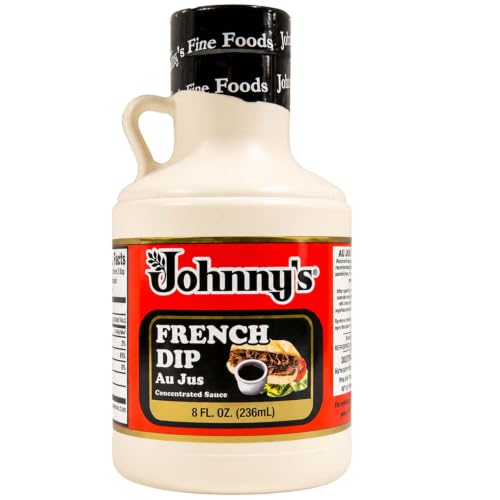 Johnny's - French Dip Au Jus Concentrated Sauce - 8 fl oz | Concentrated Au Jus Sauce, Great For French Dip Sandwiches, Roast Beef, Gravy