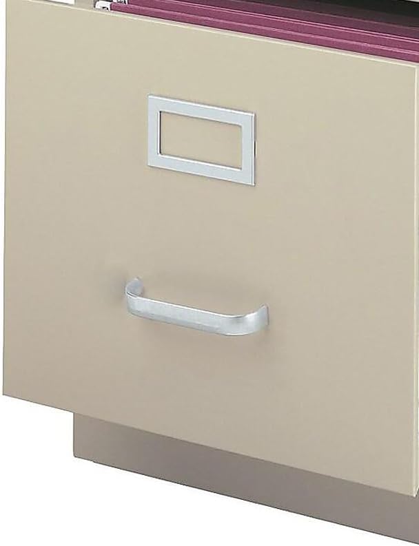 Staples 2-Drawer Vertical File Cabinet, Letter Size Documents, Lockable, 22" D x 15" W x 28.38" H, Black