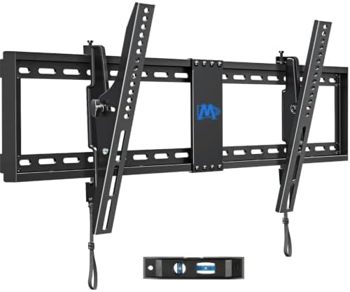 Mounting Dream Tilting TV Wall Mount for Most 37-90 Inch TVs up to 132lbs | Low Profile TV Mount Fits 16", 18", 24" Studs, Max VESA 600x400mm, Wall Mount TV Bracket with Quick Lock & Release, MD2268-LK