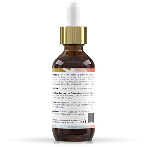 Alana Mitchell Organic MCT Face Oil – Natural Coconut Oil for Skin to Hydrate & Help Prevent Wrinkles & Fine Lines – Face Moisturizer for Women