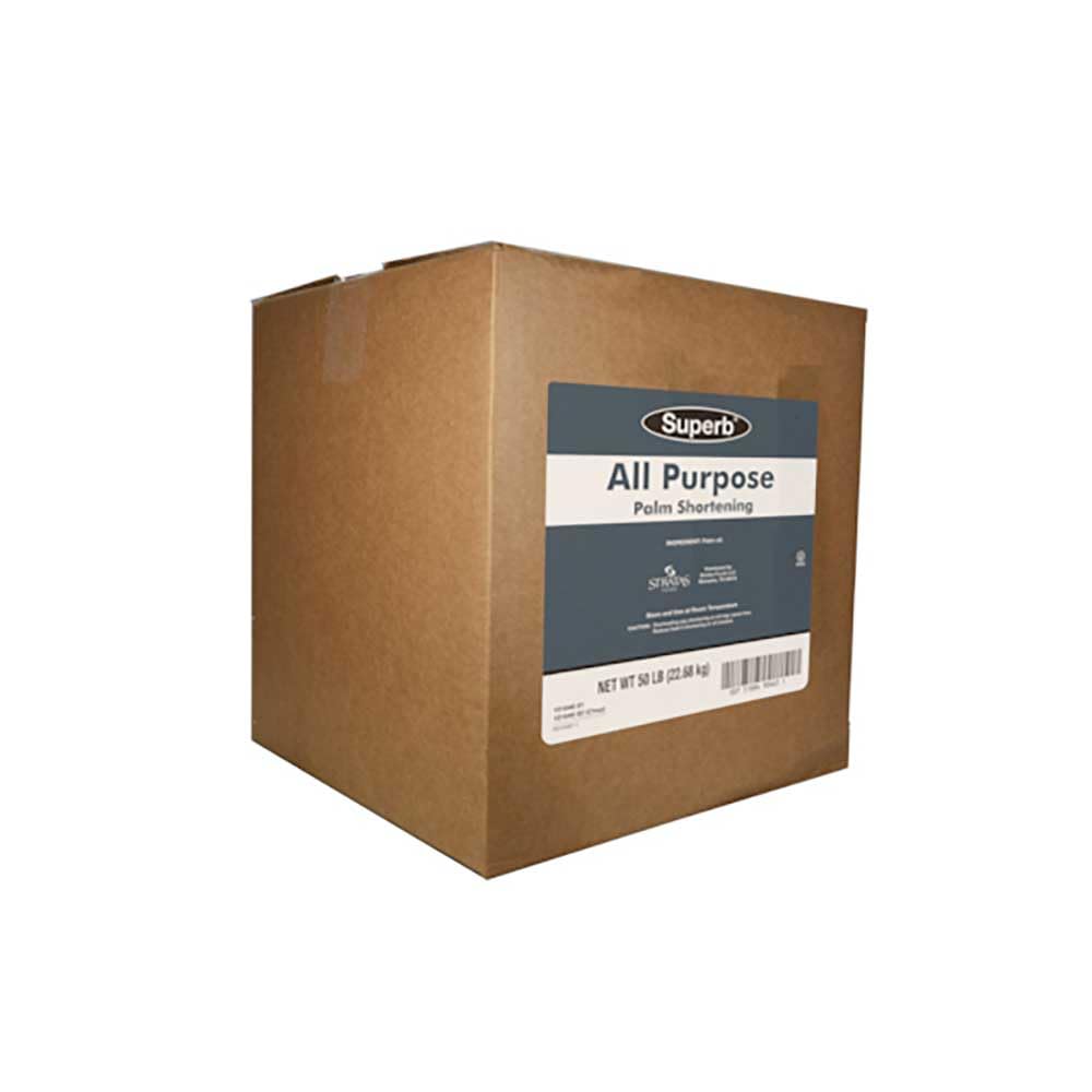 Stratas Foods All Purpose Palm Shortening, 50 Pound Bulk Vegetable Flakes, 0g Trans Fat, OU Kosher Certified for Baking, Frying & Cooking - 1 Each