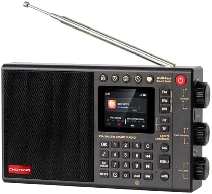 CHOYONG LC90 Multi-Band Smart Internet Radio, WiFi/4G, AM/FM/MW/SW Receiver | Global 40k+ Internet Radios best shortwave Receiver with SSB