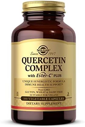 Solgar Quercetin Complex with Ester-C Plus, 100 Vegetable Capsules - Supports Immune Health, Antioxidant - Gentle on the Stomach Vitamin C - Non-GMO