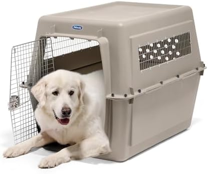 Petmate Ultra Vari Dog Kennel - Portable Crate for Extra Large Dogs 90-125 lbs - Airline-Friendly - Heavy-Duty Plastic Shell - For Home and Travel