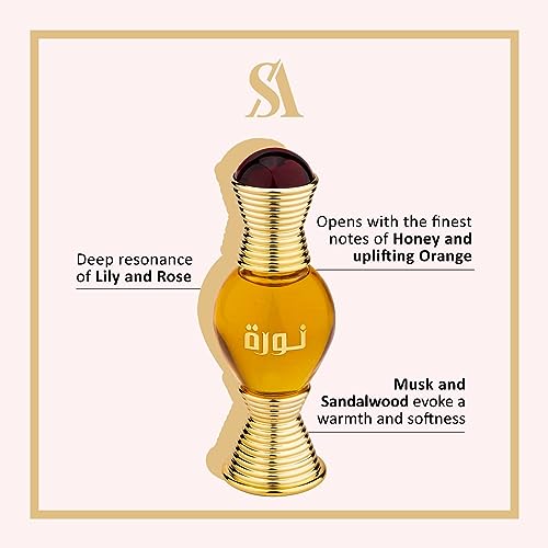Swiss Arabian Noora Onyx - Luxury Products From Dubai - Long Lasting And Addictive Personal Perfume Oil Fragrance - Seductive Signature Aroma - The Luxurious Scent Of Arabia - 0.4 Oz
