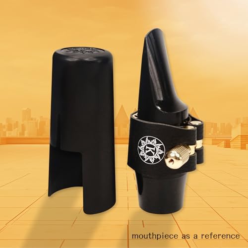 Alto Saxophone Ligature Fastener Compact Durable Artificial Leather for Alto Saxophone Rubber Mouthpiece