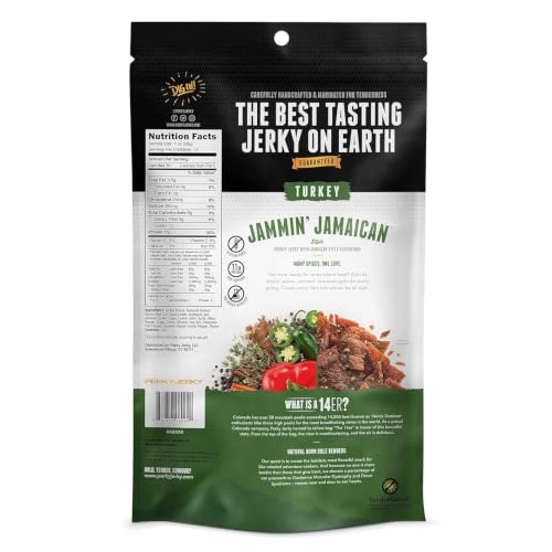 Perky Jerky Original Turkey Jerky, 14oz - Low Sodium - 10g Protein per Serving - Low Fat - 100% U.S. Sourced - Handcrafted, Tender Texture and Bold Flavor