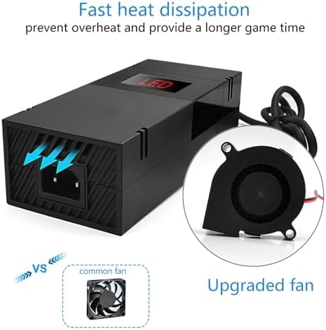 Power Supply for Xbox One, Lyyes Xbox one Power Brick Fast Charger 100-240V Updated Version