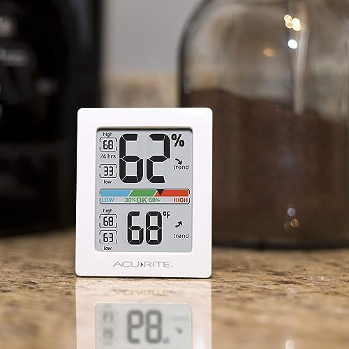AcuRite Humidity Meter Hygrometer and Indoor Thermometer, Hygrometer