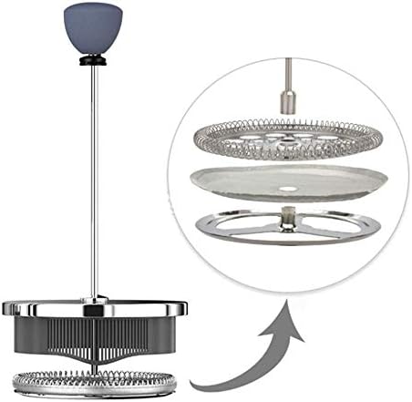 2pcs 4" Steel Filter Mesh Screens for 8 Cup French Press Coffee Maker for Bonjour Bodum