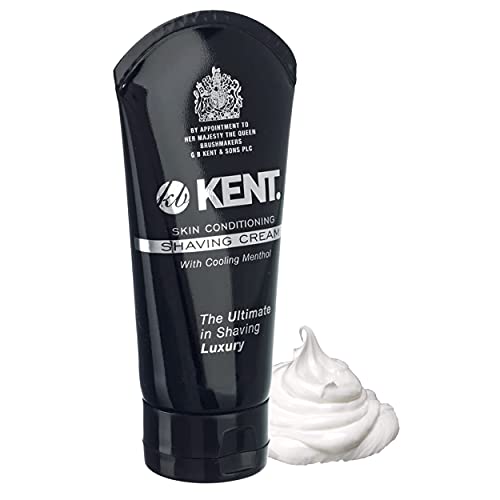 Kent SB2 Shaving Soap Puck Refill for Men for Shaving Soap Bowl Use with Shaving Brush for Men, Luxury Shave Barber Soap Made with Extracts of Coconut, Sgea, Jaboba Made in England