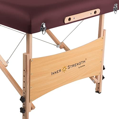 INNER STRENGTH Portable Massage Table Package ELEMENT – Incl. Deluxe Adjustable Face Cradle, Face Pillow & Carrying Case