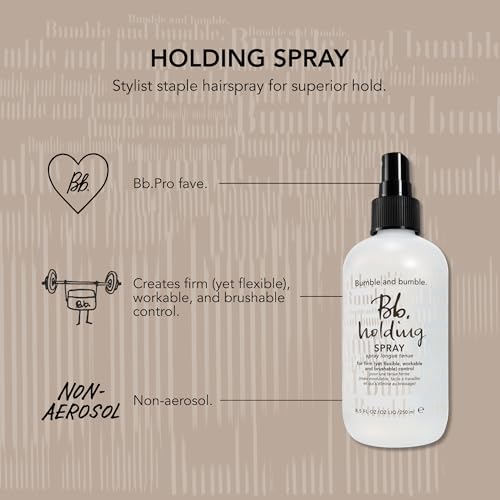 Bumble and bumble. Non-Aerosol Holding Hair Spray | For Firm Control | For All Curly, Wavy, Straight Hair Types, 8.5 Fl Oz