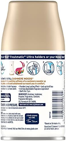 Glade Automatic Spray Refill-Cashmere Woods-6.2 Oz Pack of 3