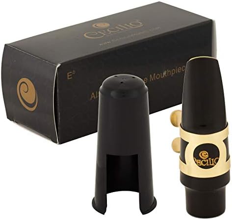 Cecilio 4C Alto Saxophone Mouthpiece with Ligature, Reed & Cap
