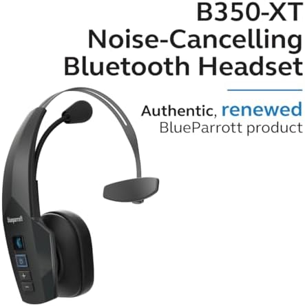 BlueParrott B350-XT Noise Cancelling Bluetooth Headset - Updated Design with Industry Leading Sound & Improved Comfort
