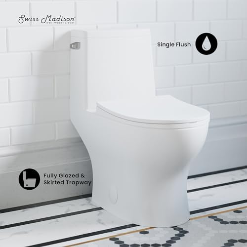 Ivy One-Piece Elongated Toilet Left Side Flush, 10" Rough-In 1.28 gpf