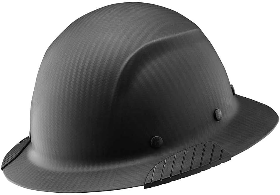 LIFT SAFETY Dax Carbon Fiber Full Brim Hard Hat | Safety/Construction Helmet w/ 6 Point Suspension for Comfort & Impact Protection