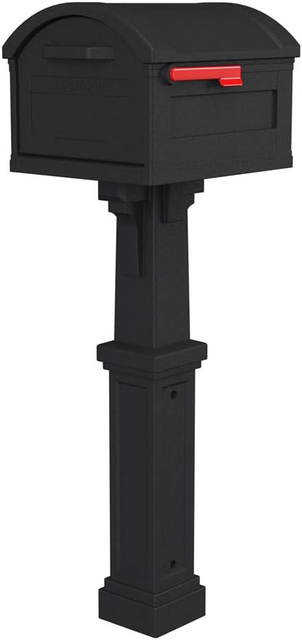 Gibraltar Mailboxes GHC40M01 Grand Haven Decorative Package Mailbox, Mocha