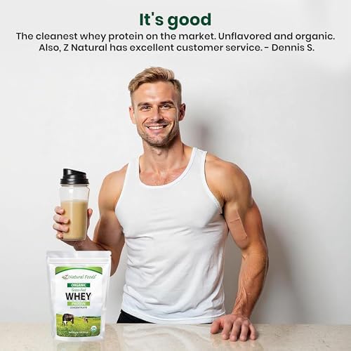 Z Natural Foods Organic Whey Protein Concentrate - Grass-Fed, 5 lb