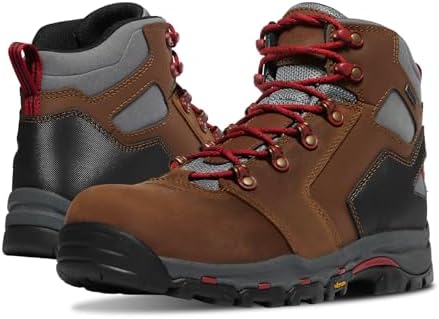 Danner Vicious Composite Toe Work Boots for Men, Waterproof, ASTM Approved | Composite Toe Boots for Men, For Electrical Hazard Work, Slip Resistant Grip, TPU Shank, Construction Boots