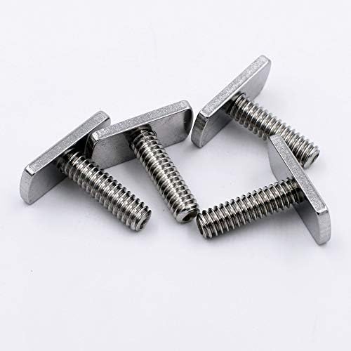 YYST 1/4 Inch - 20 Threads Kayak Rail/Track Screws & Track Nuts T Bolt Hardware Gear Mounting Replacement Kit for Kayaks Canoes Boats Rails