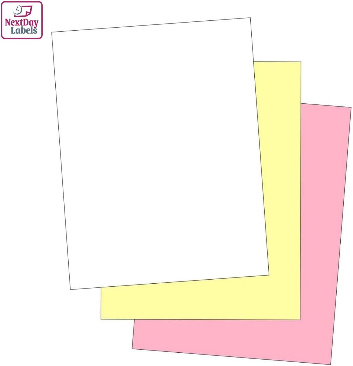 NextDayLabels Carbonless NCR Paper, 2 Part Reverse #5887, 8.5" x 11"