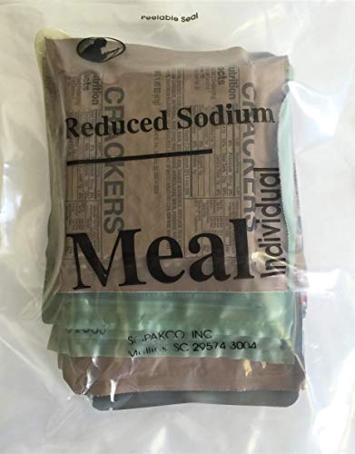 6/2021 Pack Date - 6/2026 expiration MREs with 16 MREs-Reduced Sodium Food Rations-Meals Ready To Eat-2021 Manufacture Date