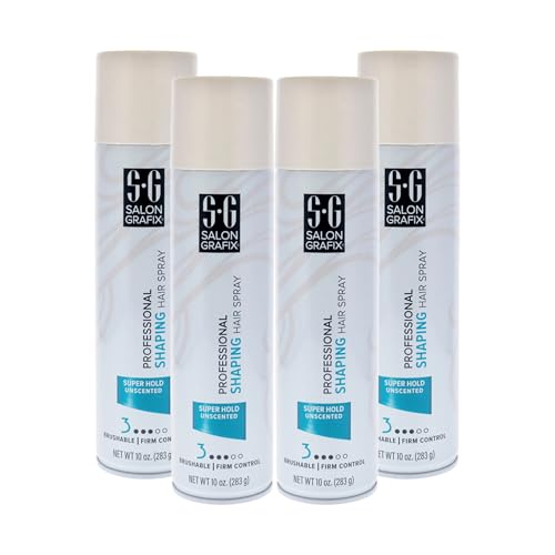 Salon Grafix Shaping Hair Spray - Brushable and Freshly Scented Hairspray for Women and Men - Professional Quality Result - Extra Super Hold - 2 pc