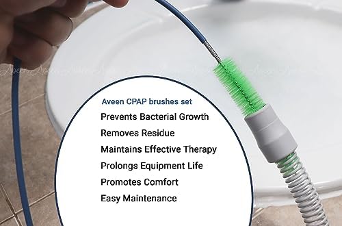 Aveen CPAP Tube and Mask Cleaning Brush, Suitable for All CPAP Hoses and Masks, CPAP Hose Cleaning Brush Kit, Enhance Your CPAP Machine and CPAP mask
