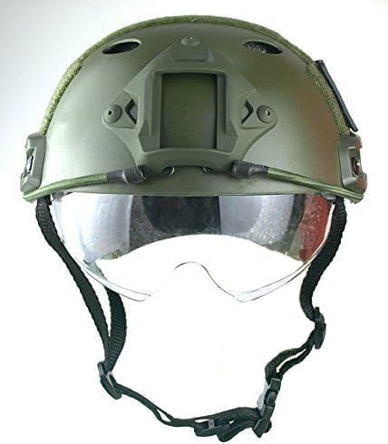 PJ Type Tactical Multifunctional Fast Helmet with Visor Goggles Version