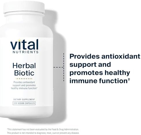 Vital Nutrients Herbal Biotic - Herbal Immune Support Supplement - Antioxidant Support Promotes Healthy Immune System - Gluten, Dairy, Soy Free - Non-GMO - 60 Capsules