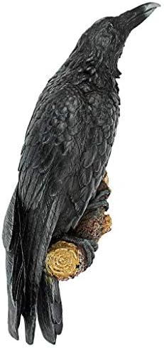 Design Toscano The Raven's Perch Gothic Decor Wall Sculpture, Single