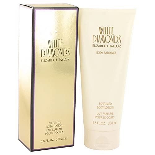 White Diamonds by Elizabeth Taylor for Women, Body Lotion, 6.8-Ounce | Moisturizing scented body lotion, luxury skincare, daily body moisturizer