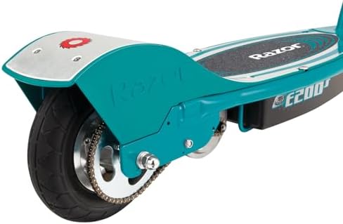 Razor E200S Electric Scooter for Kids Ages 13+ - 8" Pneumatic Tires, 200-Watt Motor, Up to 12 mph and 40 min of Ride Time, for Riders up to 154 lbs