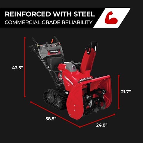 Honda HSS724 23.8-Inch Two Stage Snow Blower with Electric Start and Track Drive