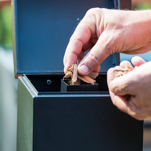 Masterbuilt® Slow and Cold Smoker Accessory Attachment With Removable Ash Tray for Masterbuilt Vertical BBQ Smokers in Black, 10" x 10" x 18"