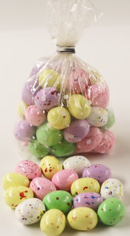 Scott's Cakes Speckled Chocolate Malted Eggs in a 1 Pound Bunny Hop Bag
