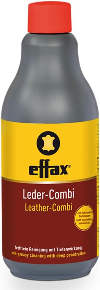 Effax Unisex's Leather Combi Bottle, Brown, 500ml