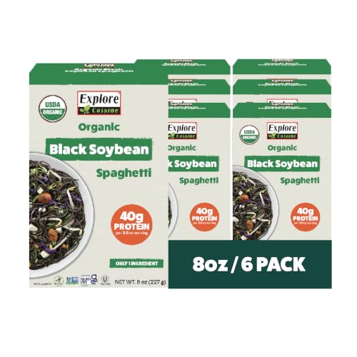 Explore Cuisine Organic Black Bean Spaghetti, 8 oz, Pack of 6