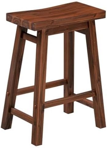 Boraam Sonoma Saddle Stool, Chestnut