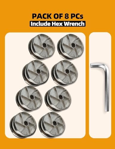 Replacement Heavy Duty Cam Wheel Locks Compatible with IKEA 114670 as Bed Frame Parts for MALM, BRIMNES, BIRKELAND & More (4PCs 35mm Set)