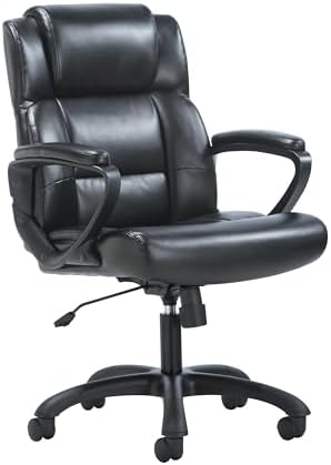 HON Sadie Big and Tall Ergonomic Office Chair, Heavy Duty Desk Chair, Black | Big and tall ergonomic office desk chair for desk work, lumbar support, adjustable arms, mesh comfort, 350 lb capacity
